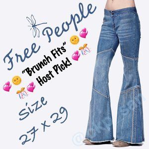 Super Rare Free People Seamed Bambi Flare Size 27